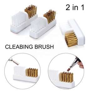 Tête de polissage pour perceuse à ongles en cuivre HQ Mixed Proc Discount, brosse de nettoyage avec manche en plastique pour éliminer la poussière - Product Image 2