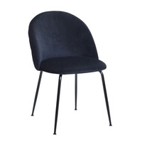 Ensemble de table à manger moderne de luxe avec 4 chaises en velours, meubles élégants avec cadre doré pour appartement ou villa