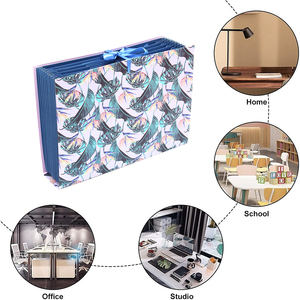 A4 kích thước 6-Pocket Inflatable handmade Organ mở rộng thư mục Sản phẩm với dây đàn hồi cố định bìa cứng - Product Image 2