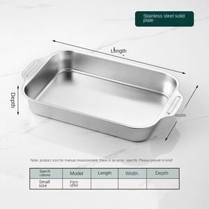 <span class=keywords><strong>Plaque</strong></span> à Poisson Grillé <span class=keywords><strong>Rectangulaire</strong></span> en Acier Inoxydable, <span class=keywords><strong>Plaque</strong></span> à <span class=keywords><strong>Induction</strong></span> Commerciale, pour la Cuisine, la Maison, les Plats et les Assiettes - Product Image 6