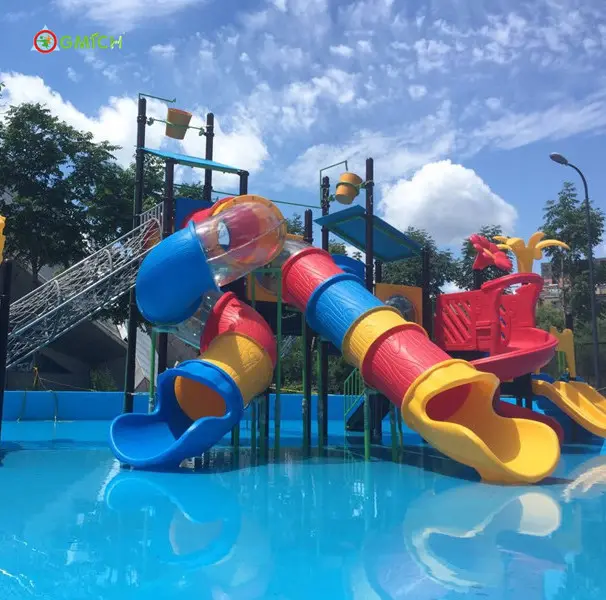 Permainan Air Panas Musim Panas Anak-anak Perosotan Air Kolam Renang Luar Taman Air JMQ-007072