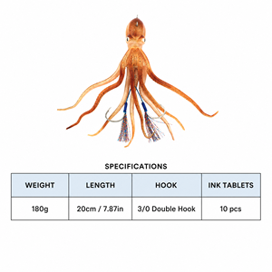 Leurre souple transfrontalier sélectionné avec soin <span class=keywords><strong>pour</strong></span> la pêche en mer d'eau salée (poulpe/<span class=keywords><strong>anchois</strong></span>) – Leurre <span class=keywords><strong>de</strong></span> traîne <span class=keywords><strong>pour</strong></span> bateau à tête plombée – Direct - Product Image 2