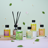 Diffuseur de parfum en verre surdimensionné, coloré, personnalisable, longue durée, sans phtalates, pour salle de bain