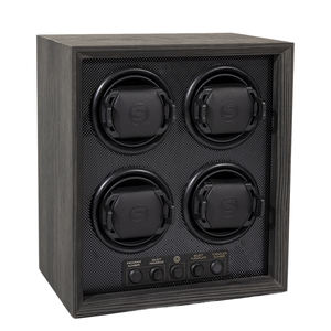 Actieve stille opwinder van ebbenhout met digitaal display, automatisch mechanisch, 4-slots opwinderdoos - Product Image 2