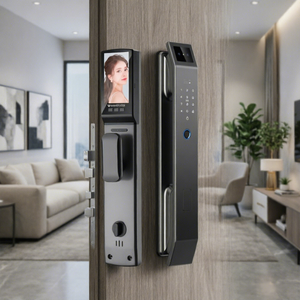 Serrure intelligente de sécurité à reconnaissance faciale 3D, interphone visuel, contrôle par application Tuya <span class=keywords><strong>WiFi</strong></span>, serrure de porte entièrement automatique à empreintes digitales pour la maison - Product Image 4