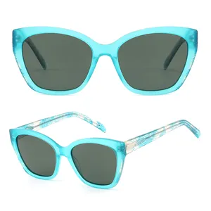 New Custom vintage handmade Sunglasses Elegant phụ nữ phân cực UV400 kính mặt trời