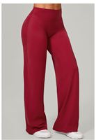Leggings de Yoga de Cintura Alta para Mujer, con Pierna Ancha, Transpirables, de Secado Rápido, Elásticos en Cuatro Direcciones, Control de Abdomen, Cierre con Cordón, Logotipo Personalizado