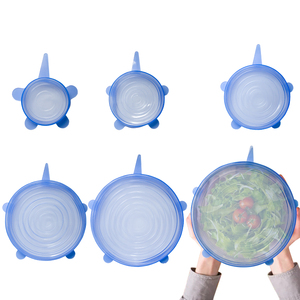 Dụng Cụ Nhà Bếp Nắp Bảo Quản Tươi Bằng Silicon Bộ 6 Cái Nắp Đậy Silicon An Toàn Thực Phẩm Tươi Sống Nắp Đậy Co Giãn Bằng Silicon - Product Image 6