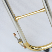 Trombone à pistons de haute qualité, tonalité Si bémol, laqué clair