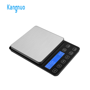 Báscula digital electrónica de cocina con pantalla LCD retroiluminada en azul de alta precisión, temporizador, función tara, interruptor de unidad PCS, para pesar alimentos. - Product Image 1