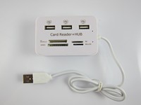 Lector de Tarjetas USB 3.0, Hub USB Multifuncional con Ranuras SD, Micro SD, MS y M2 para Laptop y PC