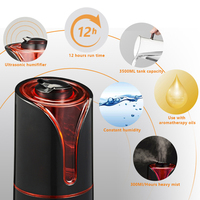 Humidificateur ultrasonique électrique intelligent en plastique, diffuseur d'arômes, humidification rapide, design moderne, fonctionnement silencieux pour la maison