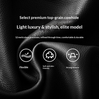 Chaise de direction en cuir véritable, design ergonomique, dossier inclinable, hauteur réglable, accoudoirs intégrés - Confortable pour une utilisation prolongée