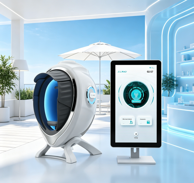 Desktop Skin Wrinkle Acne Pigmentation Analysis Machine with WiFi Face Scanning and AI Detection