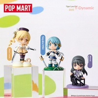 Vente en gros de figurines authentiques POPMART Puella Magi Madoka Magica Classic Scene Series en PVC, boîte mystère, décorations exquises, figurines mignonnes