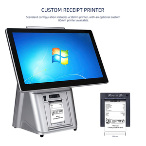 Sistema POS MASUNG de 15.6 Pulgadas con Pantalla Táctil Inteligente Todo en Uno, Caja Registradora para Restaurante y Comercio Minorista con Impresora Integrada - Product Image 2