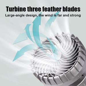 Ventilador de Camping de 5000LM, Portátil, Recargable, Plegable, con Función de Lámpara y Banco de Energía, Linterna de Mano con Carga Solar - Product Image 3