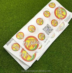 Custom Logo Printed Hamburger <b>Wrapping</b> <b>Paper</b> Greaseproof Waterproof Warpper Pack for Food - Product Image 1