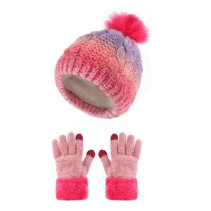 Ensemble bonnet et gants d'hiver pour enfants en gros avec broderie 3D, pour usage professionnel et voyage, 100 % acrylique, unisexe - Product Image 6