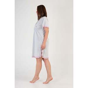 Túnica KADIN P.SUPREM XXL PATLI KISA KOL ETEGI OVAL BIBILALI - Gris Melange - Gris Melange - Product Image 3