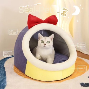 Nouvelle niche pour <span class=keywords><strong>chien</strong></span> carrée automne-hiver, populaire sur internet, chaude, semi-fermée, solide, écologique, en coton, fournitures pour animaux de compagnie - Product Image 2