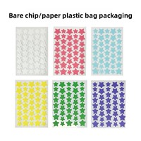 Patchs anti-acné hydrocolloïdes en forme d'étoile de haute qualité, autocollants colorés pour le visage, avec patchs hydrocolloïdes à l'arbre à thé pour les boutons.