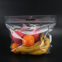 Doorzichtige Plastic Anti-Fog Geperforeerde Platte Ziplock Stand-Up Zakje Voor Verse Groente Fruitsalade Verpakking Voor Winkel Voedsel