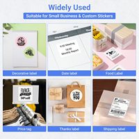 Étiquettes vierges personnalisées 40x30mm 50g, résistantes à l'eau, à gratter, thermiques directes, avec QR, pour prix et emballage de bureau
