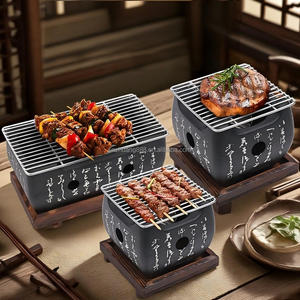 日式木炭烧烤炉，迷你便携式烹饪炉，适合家庭花园露营户外烧烤派对 - Product Image 1