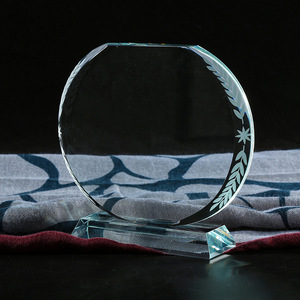 Hong Dingwang Crystal Trophy Blank 1.2kg Transparent Custom Engraved Award For Business Gifts - Product Image 1
