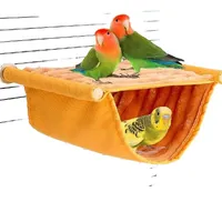 Hamac pour oiseaux amovible et lavable, nid suspendu double couche, lit balançoire, abri d'hiver, maisonnette jouet pour perruche