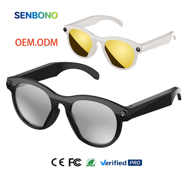 SENBONO M88 Smart Glasses AI High-definition Dual Camera Video Translation ChatGPT Calling IPX-5 Waterproof Type-C Charging