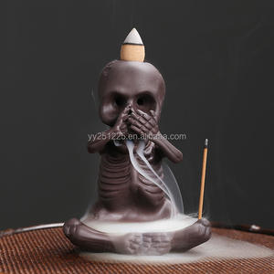 Juego de Figuras de Quemadores de Incienso de Cerámica Creativas con Efecto de Cascada de Humo para Decoración del Hogar y Exhibición al por Mayor - Product Image 3