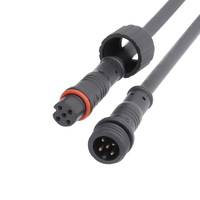 AOHUA M12 personnalisé connecteur de câble mâle femelle pré-câblé 5 broches connecteur LED IP65 pour système d'éclairage LED