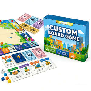 Custom OEM Board Game Printing Service Paper Eco-Friendly Packaging Portable <b>Table</b> Game for Family Strategy Wholesale Adults - Product Image 4