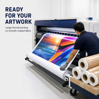 Rouleau de bannière en PVC éco-solvant pour impression grand format, encre à base de solvant, bannière publicitaire en latex UV