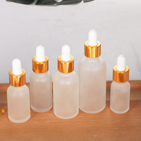 Flacons compte-gouttes en verre transparent de luxe de 10ml pour huiles essentielles flacon en verre transparent de luxe de 10ml sérigraphie 100pcs