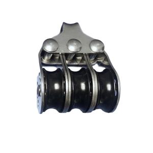 <span class=keywords><strong>Poulie</strong></span> de corde marine en acier inoxydable à trois roues de <span class=keywords><strong>haute</strong></span> qualité <span class=keywords><strong>poulie</strong></span> à coque métallique en plastique mini bloc de <span class=keywords><strong>poulie</strong></span> équipement de cordage - Product Image 3