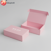 Boîte d'expédition en carton ondulé personnalisée écologique avec logo de marque premium imprimé pour macarons, biscuits, brownies