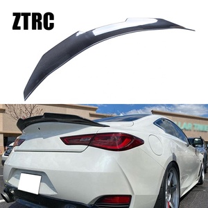 สปอยเลอร์หลังคาร์บอนไฟเบอร์แท้ทรง PSM สำหรับรถยนต์ Q60 Q60S Coupe ปี 2013-2024 - Product Image 1