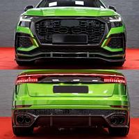 Kit de carrosserie de Style ABT en Fiber de carbone de haute qualité lèvre avant diffuseur arrière becquet sourcil de roue pour Audi RSQ8