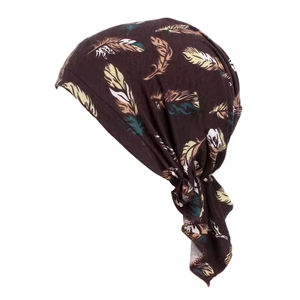 <span class=keywords><strong>Turban</strong></span> ethnique pour femmes, bonnet de chimiothérapie pré-noué, foulard à enfiler, couvre-cheveux de nuit, bandana - Product Image 2