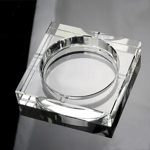 MH-6127 posacenere in vetro trasparente K9 a buon mercato personalizzato chiaro cristallo asino