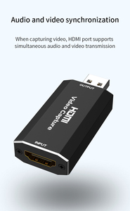 Top Sale Video <strong>Capture</strong> Cards HDMI to <strong>USB</strong> 2.0 1080P 4K Record Via DSLR Camcorder Action Cam for High Definition Acquisition - Product Image 3