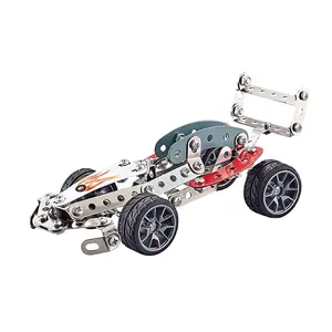 DIY Metal Puzzle Assembly Kit Racing Car Toys Educational Intelligence 3D Building Block Assemble Shantou Toy