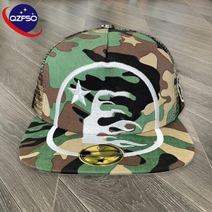 QZFSO 6 Panel Custom logo Embroidered Cotton Outdoor Snapback Hats Men Sport Hunting Woodland Camouflage Baseball Cap - Product Image 1