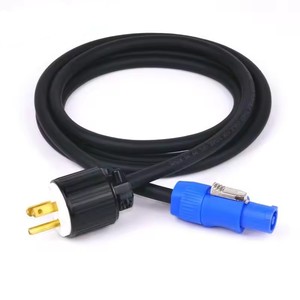 Cable ABCCABLS NEMA L5-15P a Powercon Azul, Cable de Alimentación con Bloqueo de 15A para Luces de Escenario, Cabezas Móviles y Sistemas de PA - Product Image 1