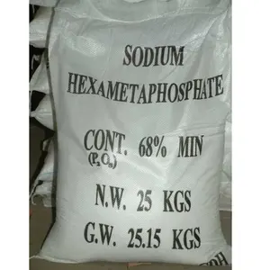 Vente directe d'usine d'hexamétaphosphate de sodium en poudre fine de qualité industrielle shmp (10124) pour le traitement des minéraux