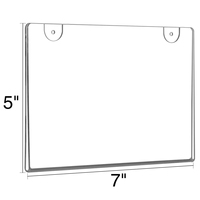 Vente flash : Porte-panneau en acrylique transparent 6*4 pouces, cadre photo mural avec vis