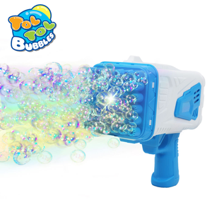 Vente en gros de pistolets à bulles lumineux à 36 trous, jouet en plastique pour enfants, activité estivale en plein air, cadeau pour anniversaire, mariage, fête - Product Image 2